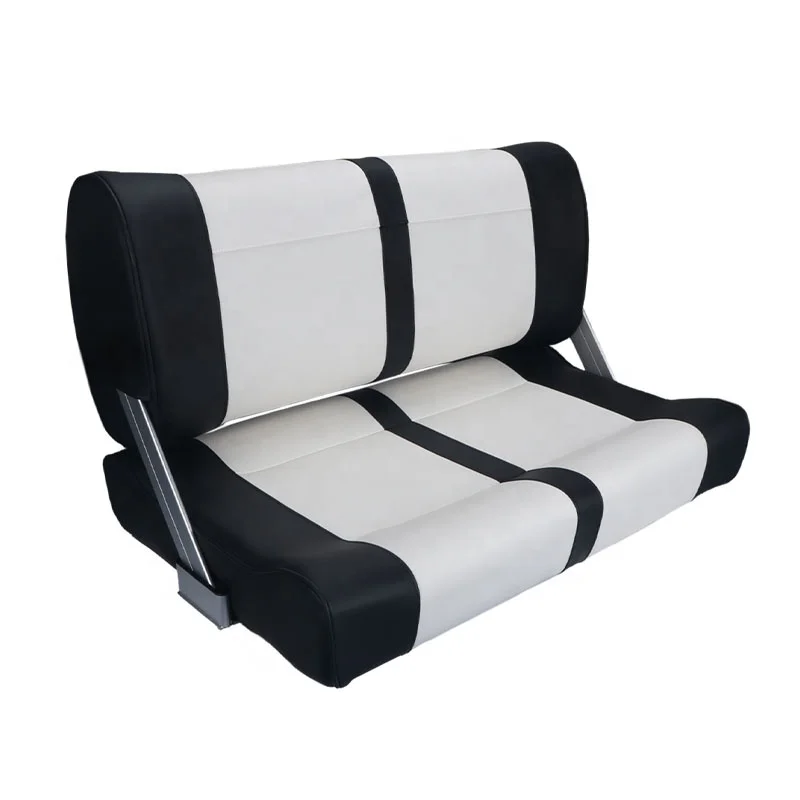 

Marine Sofa Seat Yacht Reversible Waterproof Sun protection love Seat Comfortable Upholstered Folding Double Boat Seatpromote sa