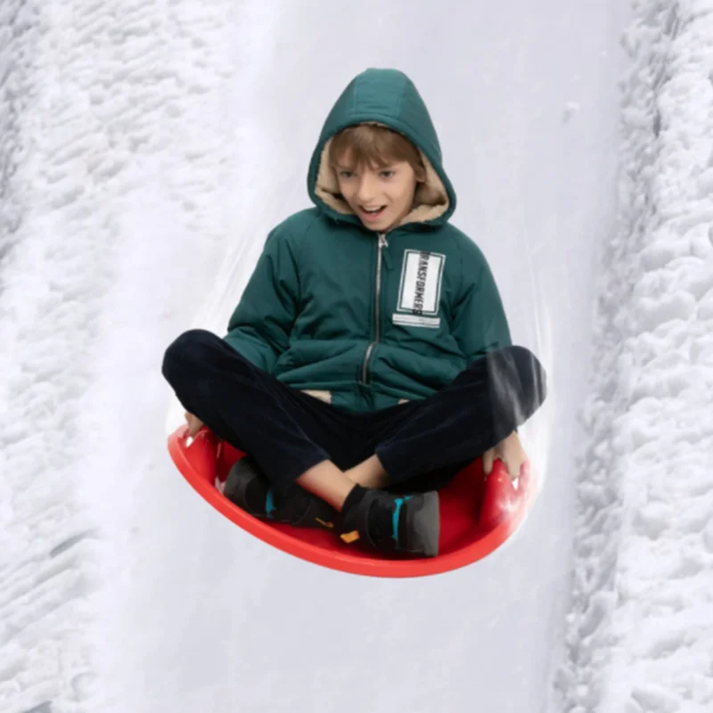 Plastic winter sport saucer snow Sled