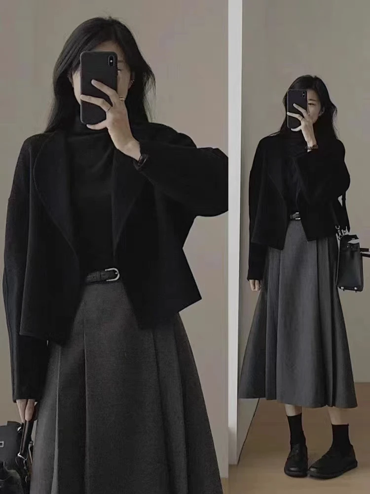 2024 new woolen coat female spring and autumn small fragrant wind thin short suit suit senior sense autumn small man