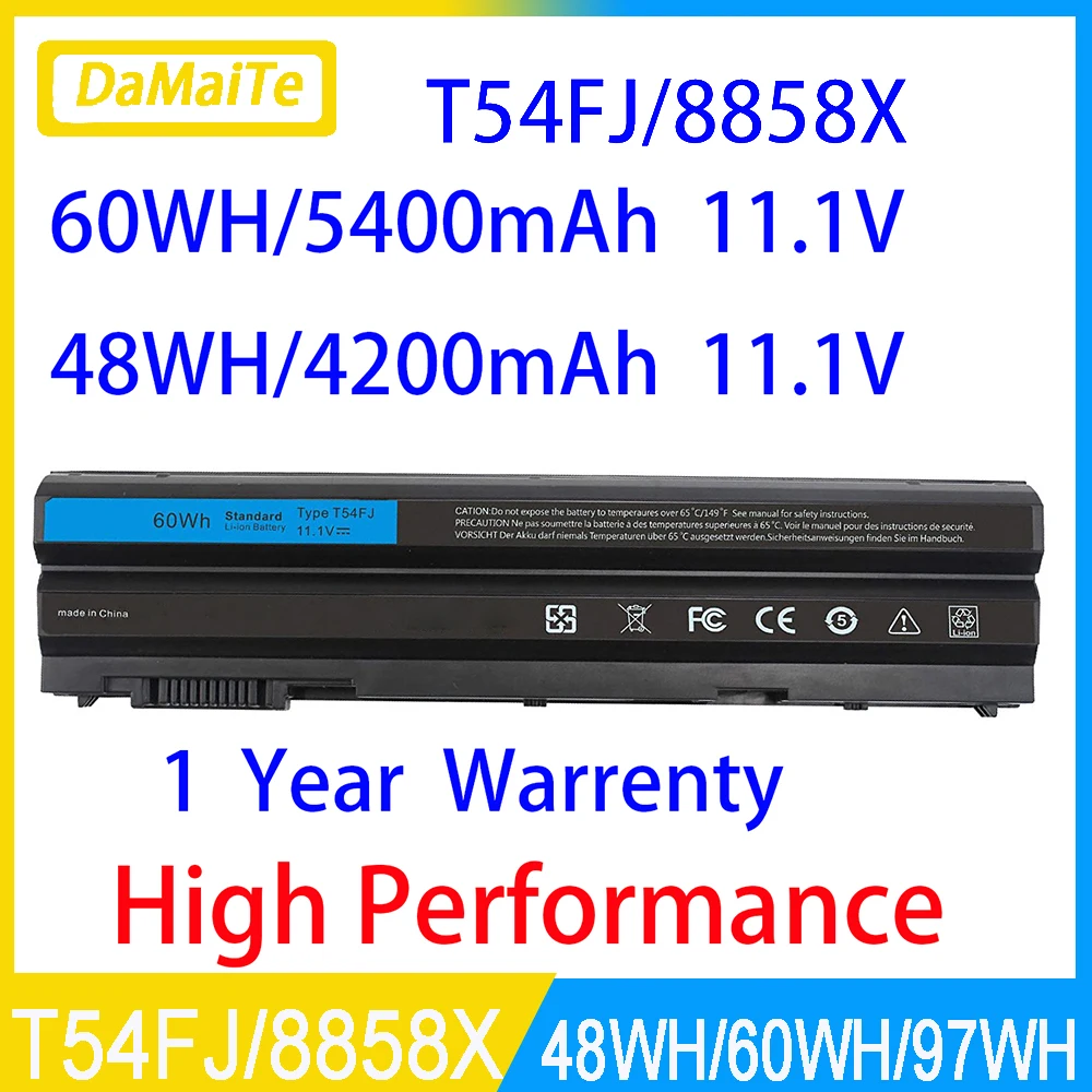 

8858X T54FJ N3X1D M5Y0X Laptop Battery For DELL Latitude E6420 E6520 E5420 E5520 E6430 71R31 NHXVW X57F1