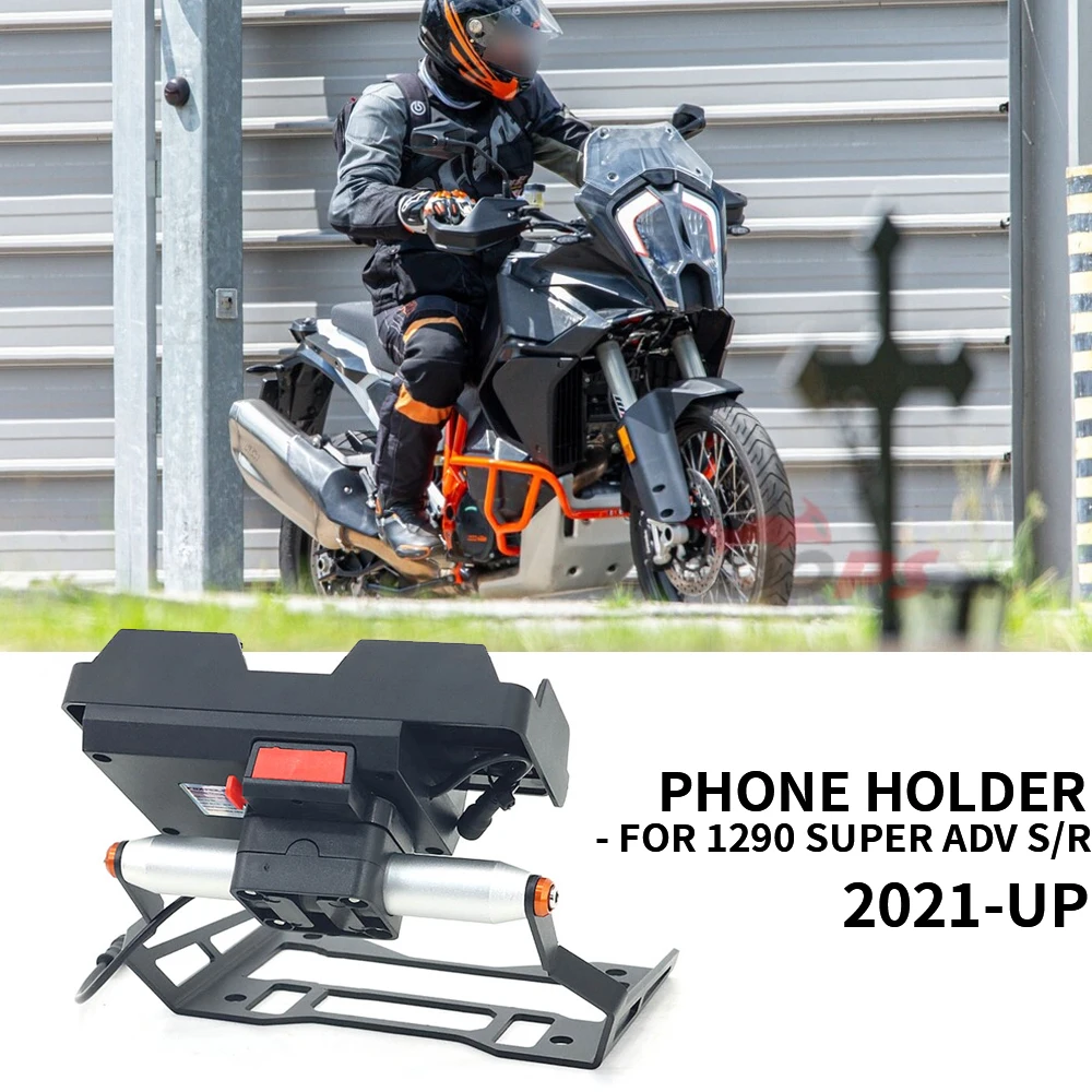 NEW Motorcycle GPS Phone Holder USB & Wireless Charger Navigation Bracket Mount Stand For 1290 SUPER ADV ADVENTURE S R 2021 2022