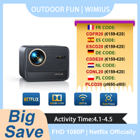 Wimius Projector 4k Supported 30000Lumens Auto Focus/Keystone Full Hd 1080p Native WIFI 6 Bluetooth Support Dolby Home Theater