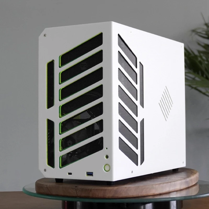 حافظة كمبيوتر مكتبي Matx/Itx محمولة فائقة القوة لتبديد الحرارة تدعم 240/280 تكوينات مبردة بالماء اختيارية