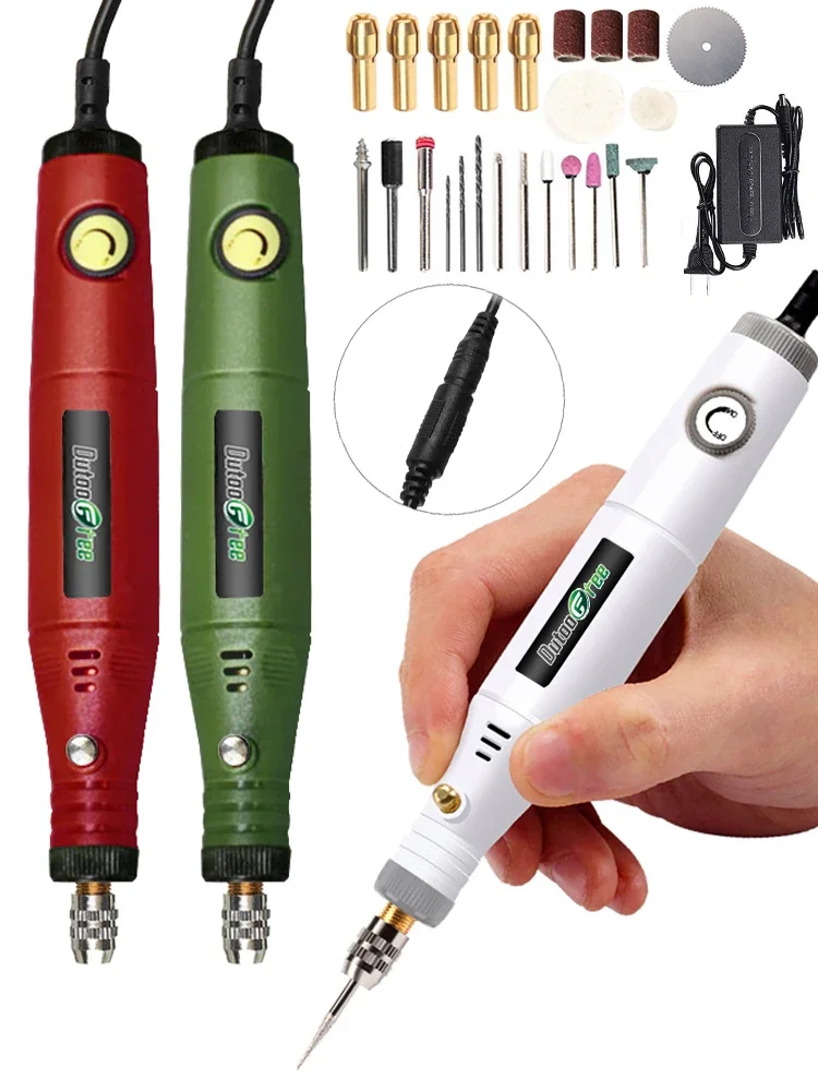 

18V Micro Electric Drill Electric Grinder Household Electric Carving Pen Jade Carving Woodworking Variable Speed Polishing Tool