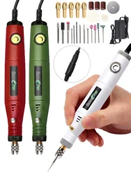 18V Micro Electric Drill Electric Grinder Household Electric Carving Pen Jade Carving Woodworking Variable Speed Polishing Tool