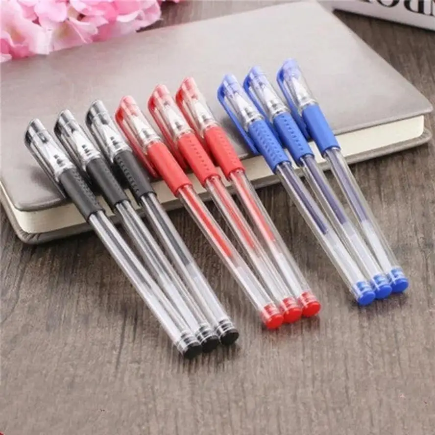 Practical 2026 New 10Pcs Set 0.5mm Gel Pen Black Blue Red Ink Smooth Writing Student Office School Stationery Accessories