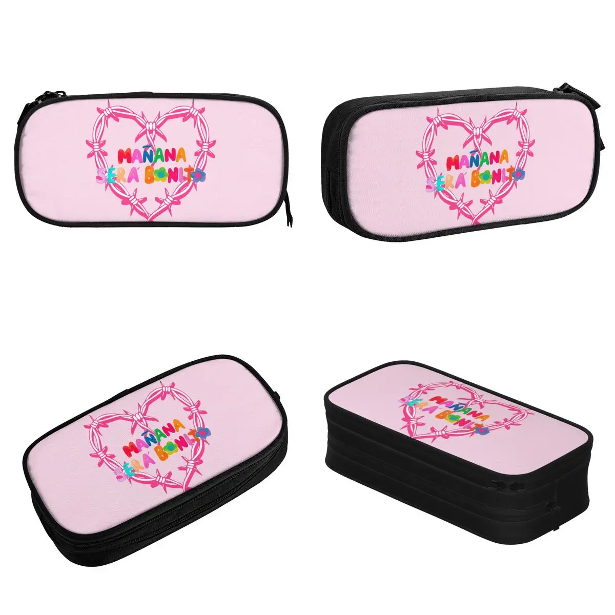 Manana Sera Bonito Karol G Pencil Case Lovely Pen Holder Bags Girls Boys Large Storage School Supplies Zipper Pencilcases