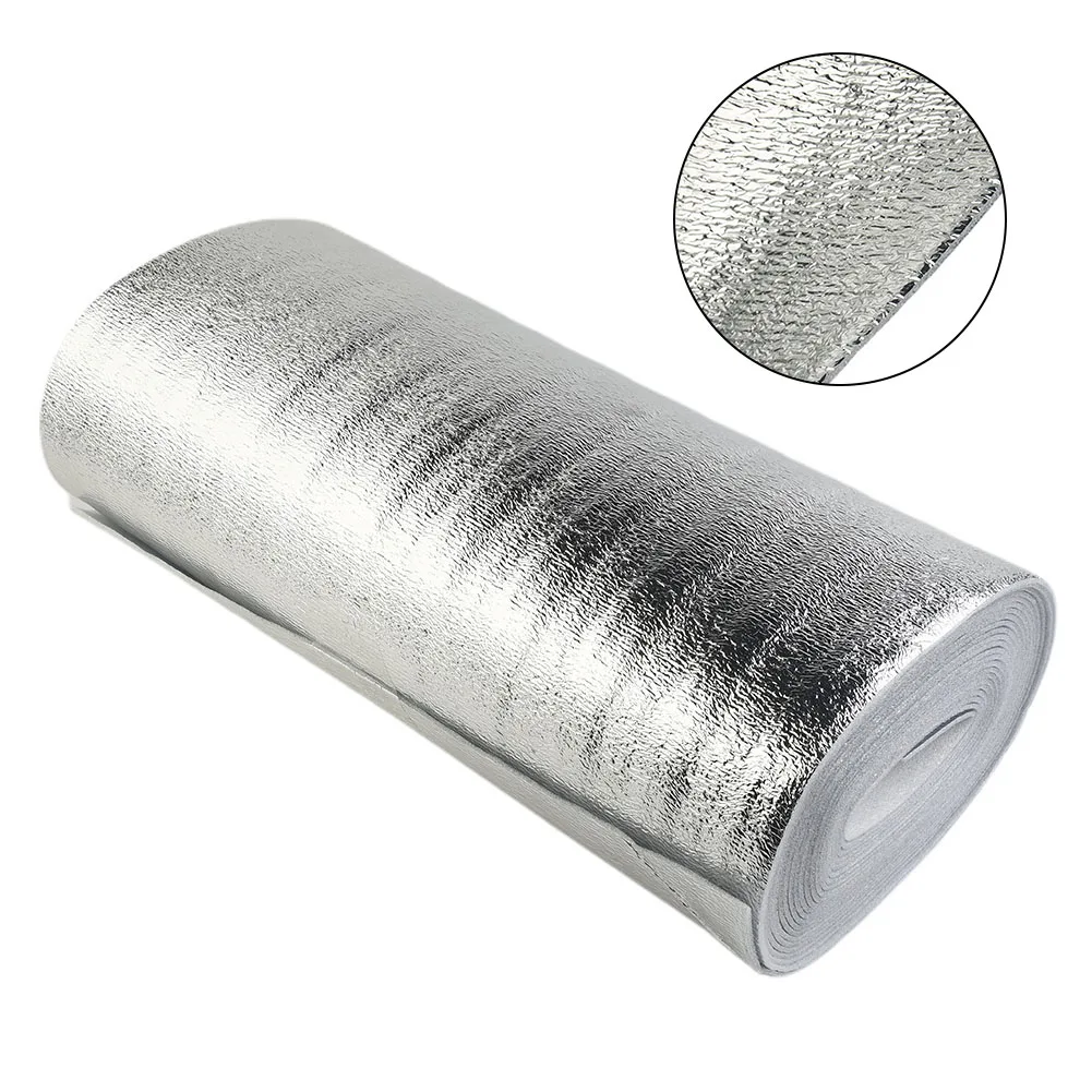 Aluminum Foil Film Radiator Reflective Film Thermal Insulation Film 5m/10m Roof Thermal Insulation Film Home Decoration 30-50cm