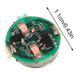 1Pc 1.1*1.1cm Multi-color Choices Magnetron Double Light DIY Model Making Double LED Lamp Switch Control Toys No Need Magnet