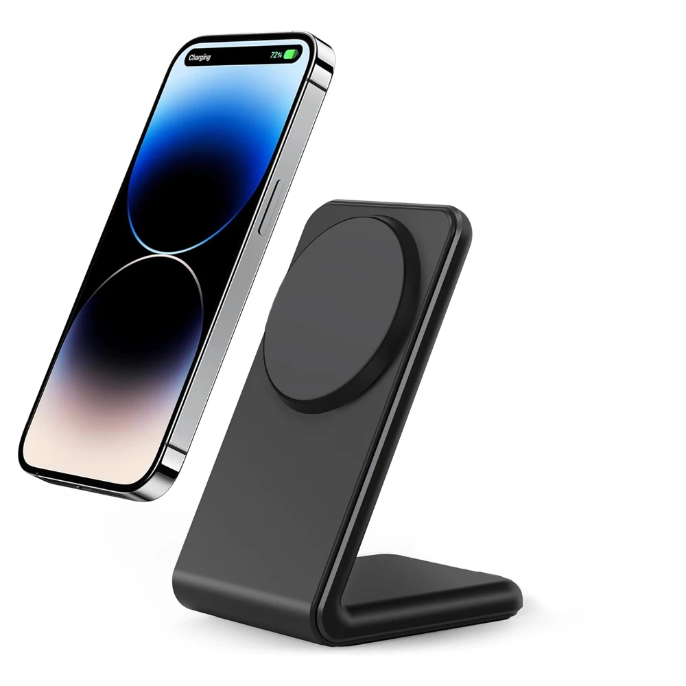 

15W Magnetic Wireless Charger for MagSafe Dock Stand Fast Charging for iPhone 15 14 13 12 Pro Max Mini Plus for Samsung S24 S23