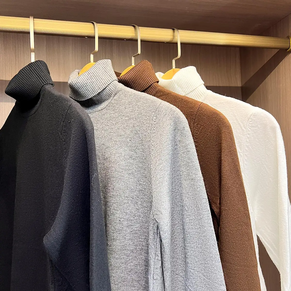 

Мужской облегающий свитер с высоким воротом, термобелье, повседневный, длинный рукав, дышащий, комфортный, теплый, черный