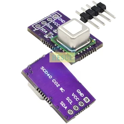 El módulo del sensor de gas SCD40 SCD41 detecta la temperatura y la humedad del dióxido de carbono CO2 en una comunicación I2C del sensor