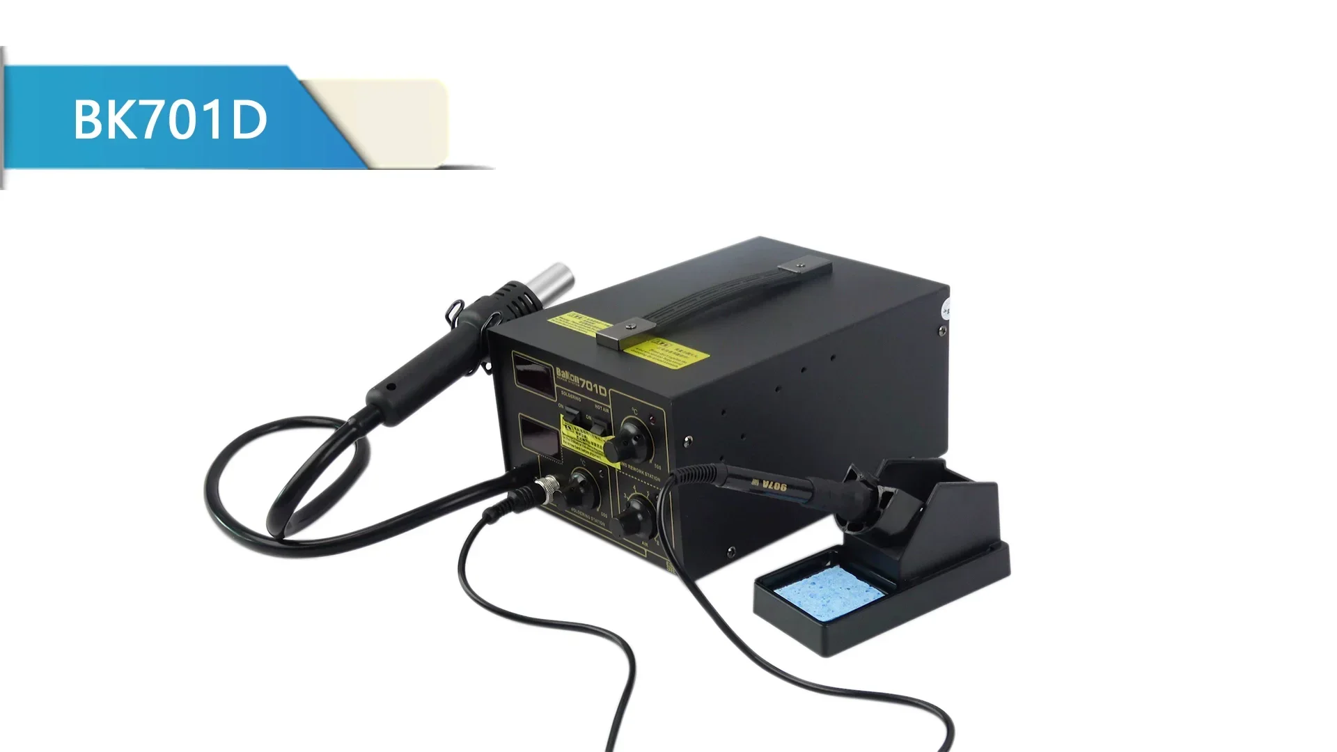 

Bakon BK701D Digital Display SMD Rework Soldering Station Desoldering 2 In 1 Hot Air ESD Weldering