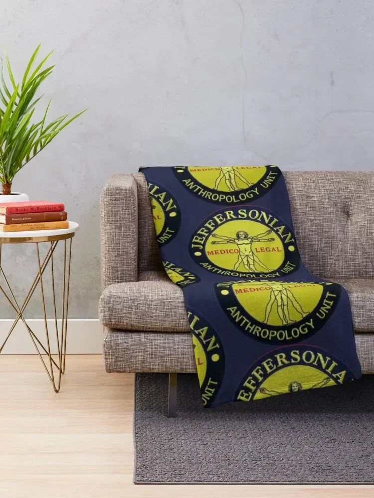 Jeffersonian logo-Bones Throw Blanket Beach Multi-Purpose manga Blankets