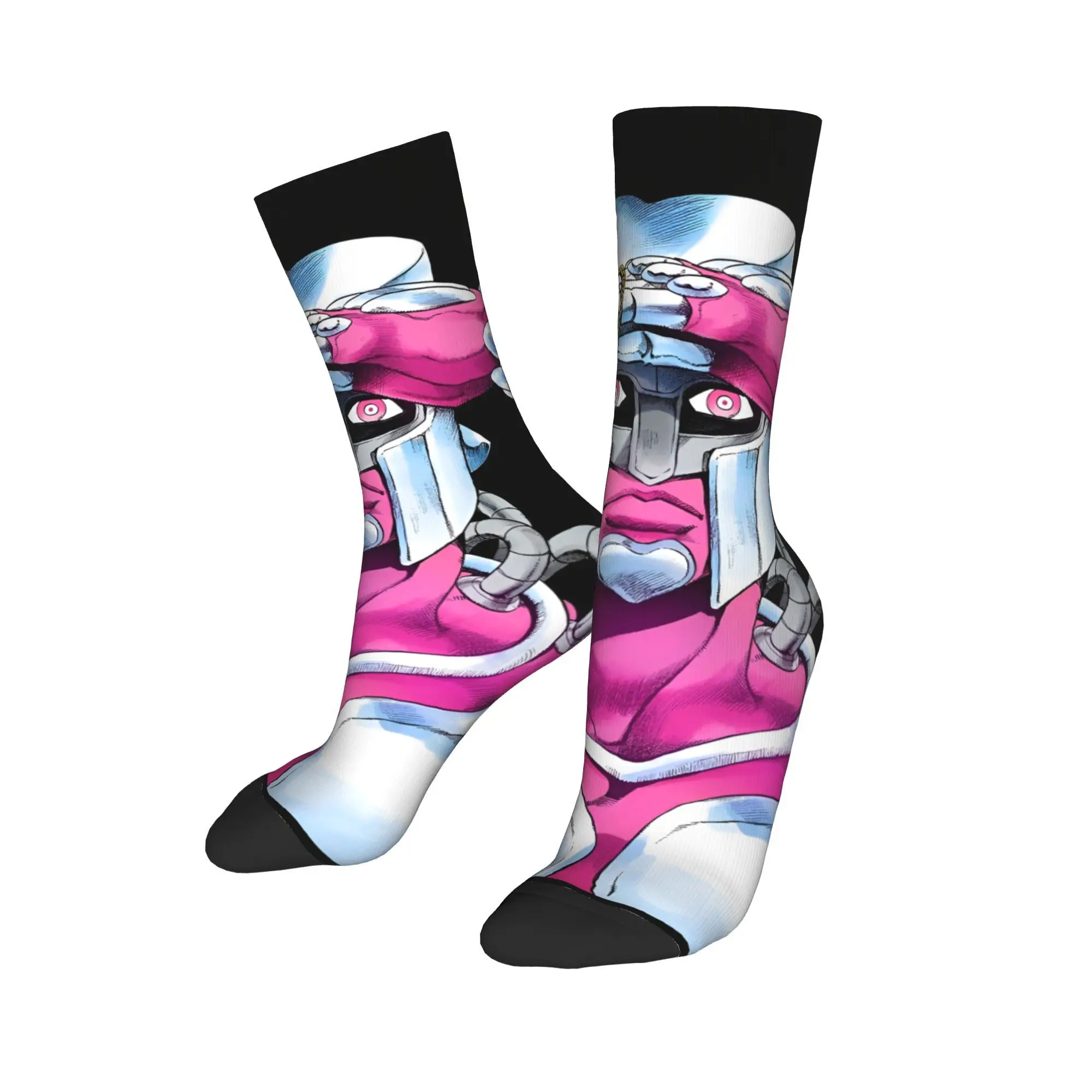 أنيمي جوجوس مغامرة غريبة الجوارب Kawaii جوارب الخريف المضادة للانزلاق الكبار الرجال الجوارب متوسطة لينة مخصصة الجري الجوارب