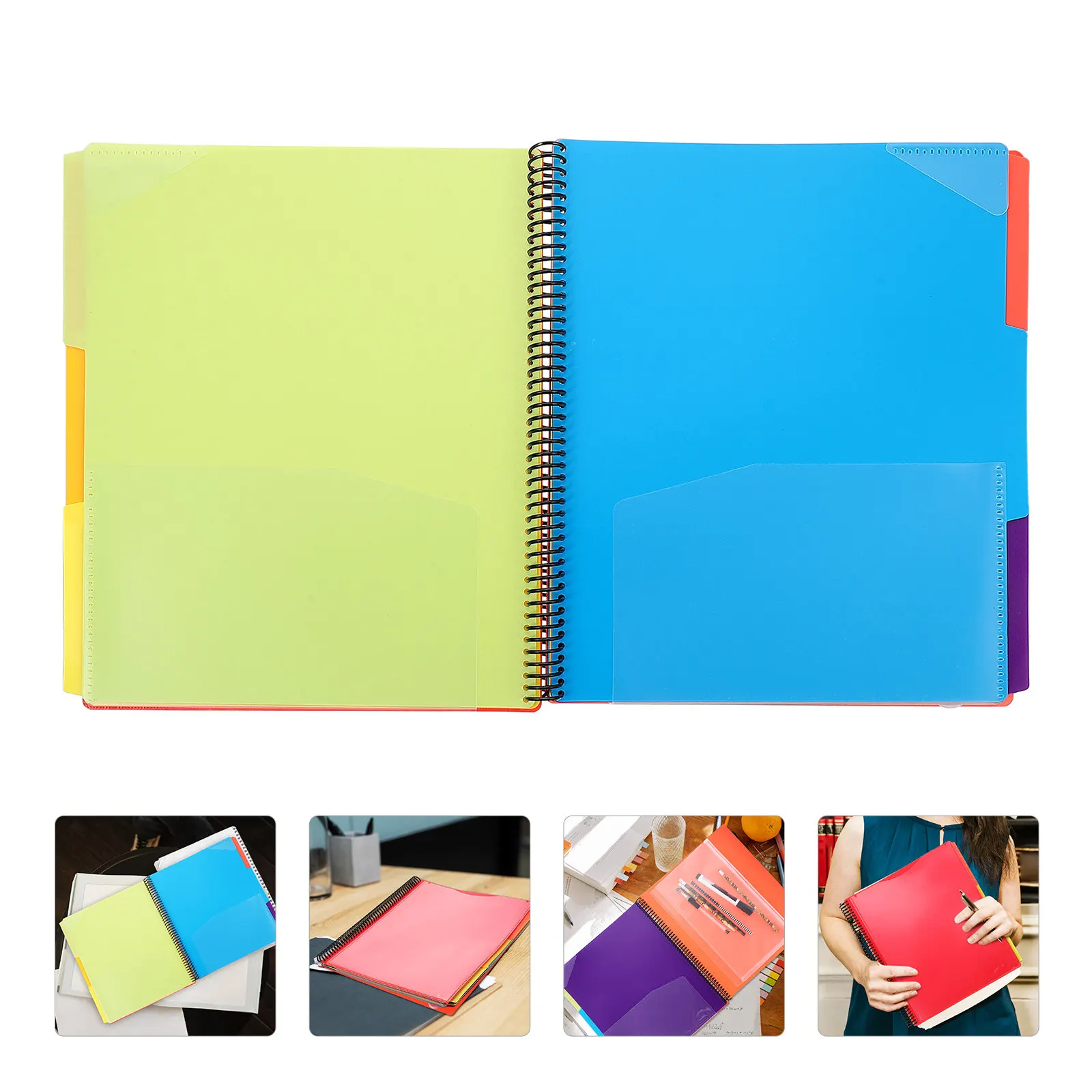 coil-document-folder-plastic-file-organizer-test-papers-holder-office-school-household-documents-storage-portable-lightweight