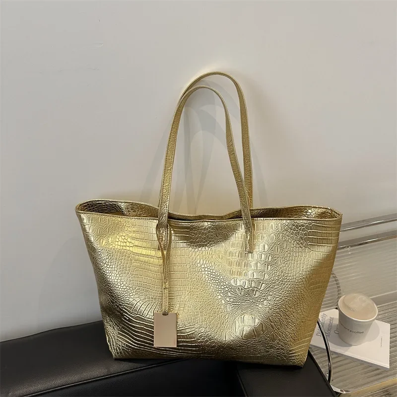 Fashion Crocodile Patterned Large Bag Women Tote Bag Trend Shopping Bags Women Shoulder Bag Purse and Handbags Bolsos De Mujer