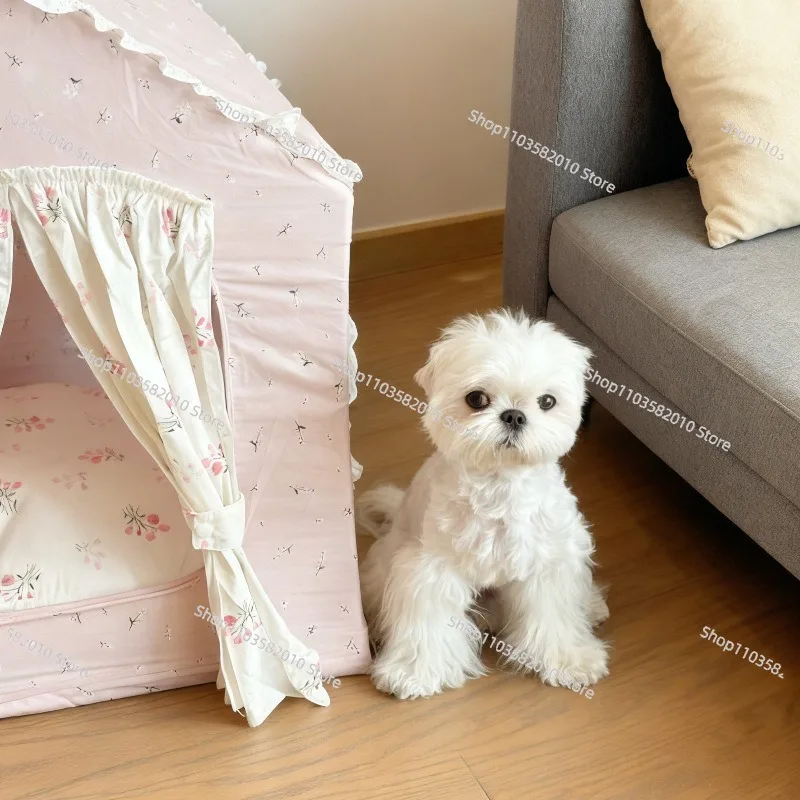 Pet Tent Nest, Portable Dog & Cat Cradle Bed with Carrying Case for Travel
