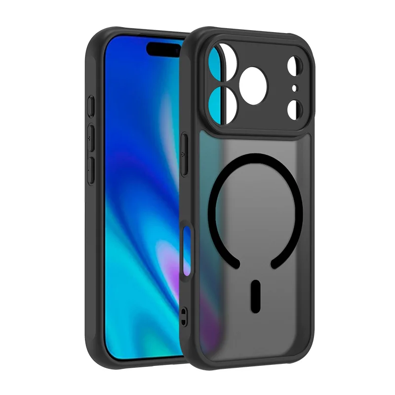 Magnetische Matte Durchsichtige Hülle für iPhone 18 Pro Max 18Pro 18ProMax Magnet Drahtloses Ladegerät Hartschalen-Cover Coque