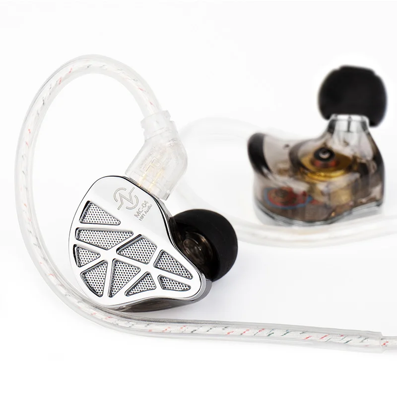 CCZ MC04 DD&BA Hybrid HIFI 3.5mm in-ear Monitor Wired Headphones Earphones Noise Isolation Gaming Earbud with Detachable Cable