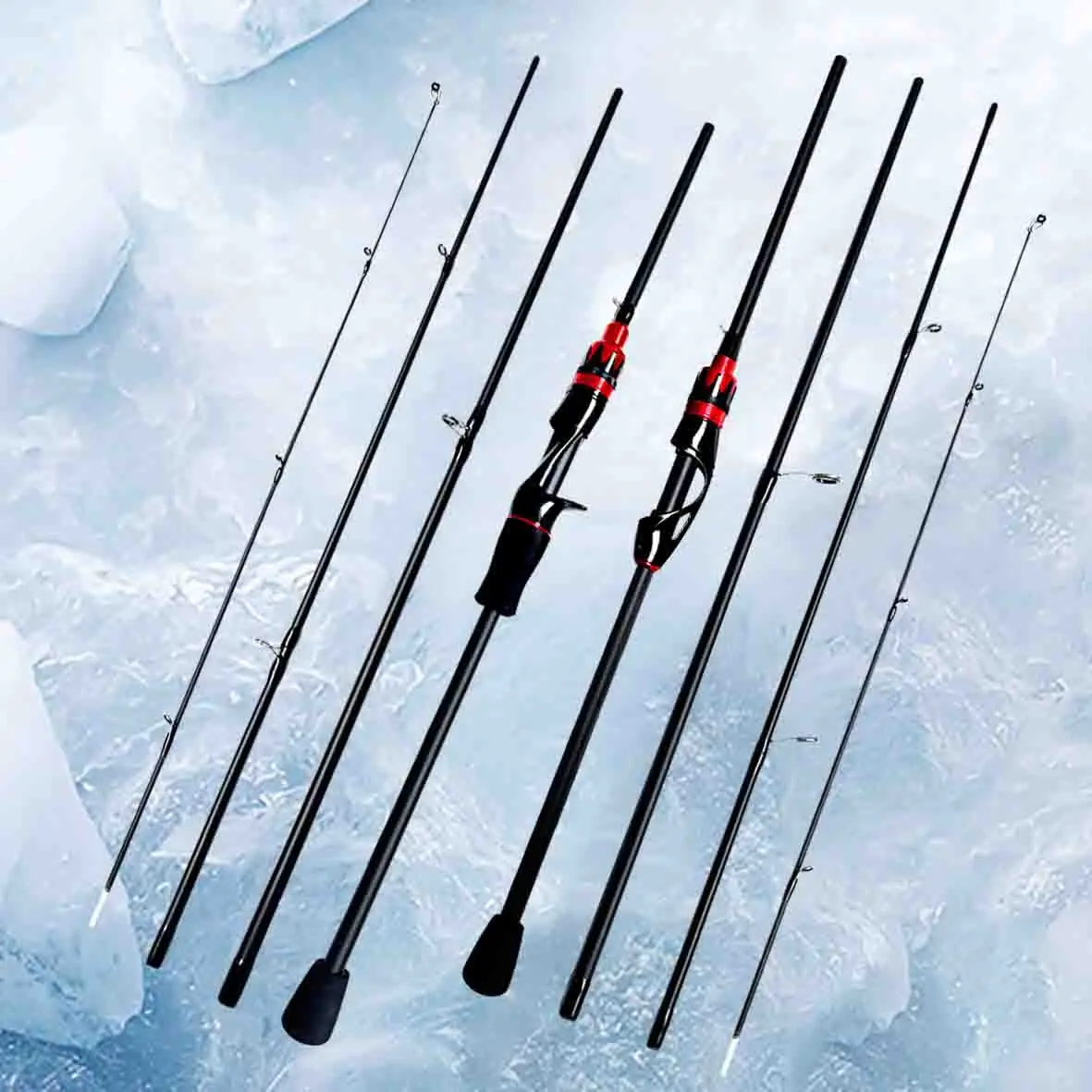 El anillo guía de cerámica reduce el uso en la línea de pesca en el anillo guía. La manija de la pistola con mango recto es opcional. Diseño de sección de 2,5 m. Agarre segmentado Eva. Adecuado para todas las especies de peces. Lanzamiento puntual preciso. Fundición suave. Mango segmentado. Caña de pescar giratoria de fibra de carbono rápida con punta suave de 0,8-5 g. Caña de lanzamiento de 2,1 m. Adecuado para pesca en arroyo y en el lago para lubina y Barracuda