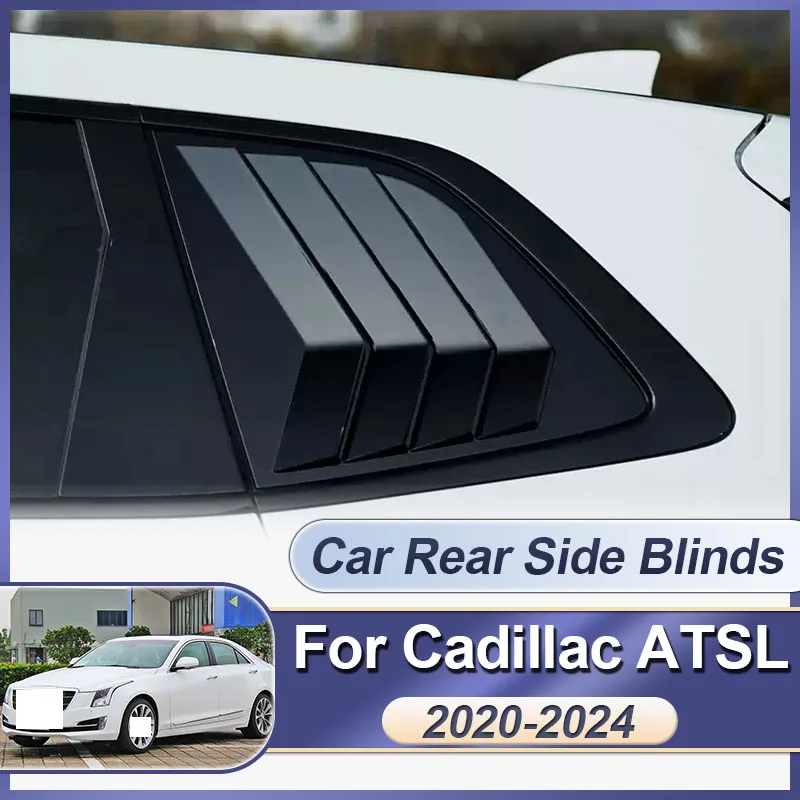 

Car Window Side Shutter Triangle Rear Louver Window Blinds Conversion Auto Trims Stickers For Cadillac ATSL ATS-L 2020-2024 2023