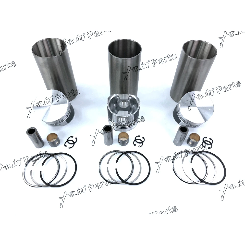 Hot Sell Liner Piston Kit Set STD For YANMAR 3TN72 (Liner+Piston+Ring+Pin Bush x3) Engine Parts