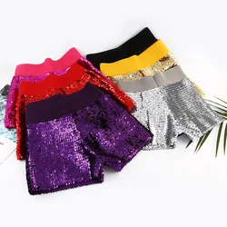 Sexy Dance Shorts Shiny Mini Sequined Hip-Hop Night Club Jazz Dancer Shorts Sequins Details Pole Dancing Clubwear Stage Clothes