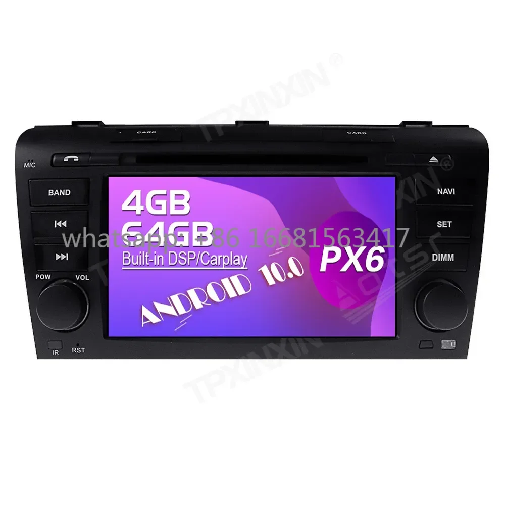 

64G Android Touch Screen Car Video Radio Stereos DVD Player Multimedia System For Mazda 3 2003-2009 GPS Navigation