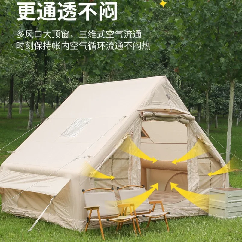 Outdoor camping without setting up rain and sun protection family camping tents