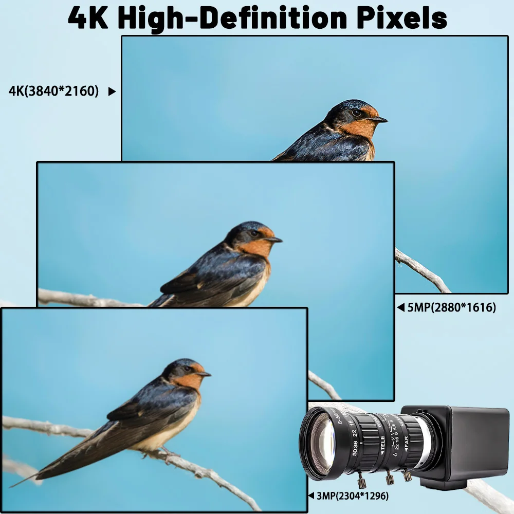 Ultral 4K USB3.0 Camera 1/1.8" Inch IMX678 Sensor 3840x2160 60FPS 10X Zoom Varifocal Lens Plug And Play UVC Support Video Live