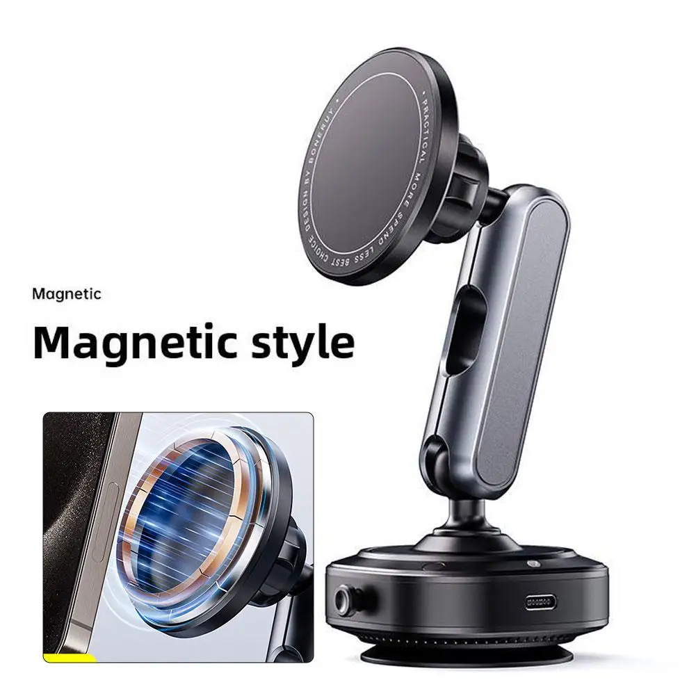 

Car Phone Holder For Car Mount 3-axis Design Strong Suction Cup Magnetic Phone Holder 360° Rotation For W0i6