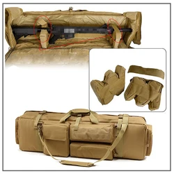 M249 Gun Bag Air Gun Color Bullet Rifle Strap Oxford Leather Case Hunting Rifle Protective Case