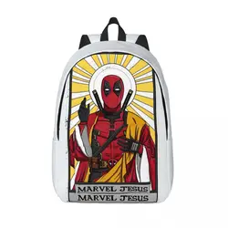 Custom I Am Deadpool Jesus Laptop Backpack Men Women Casual Bookbag for College School Student Bag