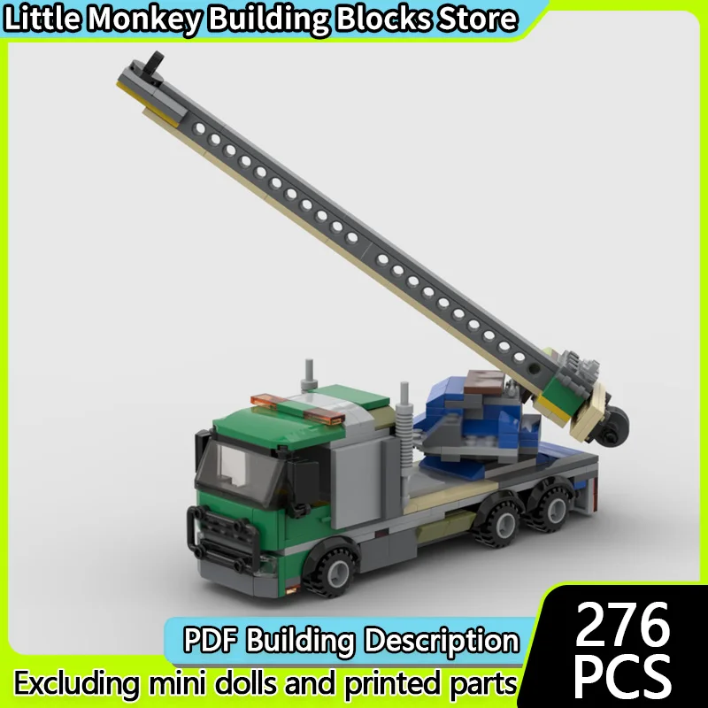 

Speed Racing Car Model MOC Building Bricks Mobile Boom-Type Crane Modular Technology Children Holiday Gifts Assemble Toys Suit