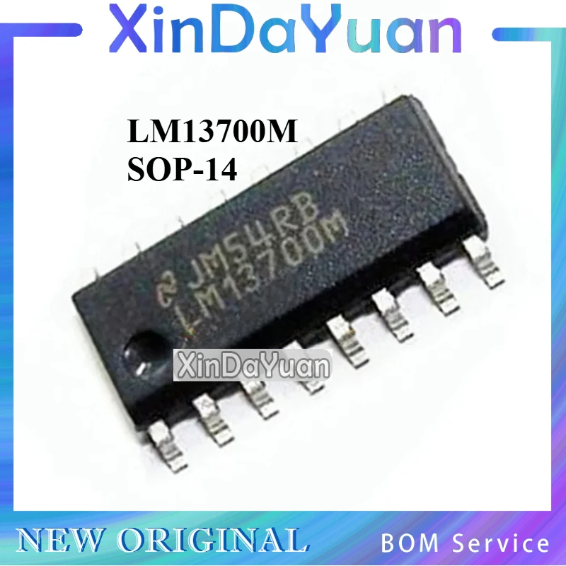 5 uds LM13700M LM13700 SOP-14 Chip amplificador de transconductora Dual