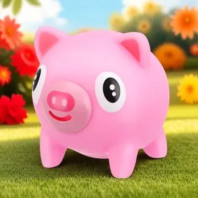 

Cute Pig Squeak Soft Pvc Mini Stress Relief Fidget Squeeze For Kids Anxiety Decompression Small Size Fun Animal Shaped
