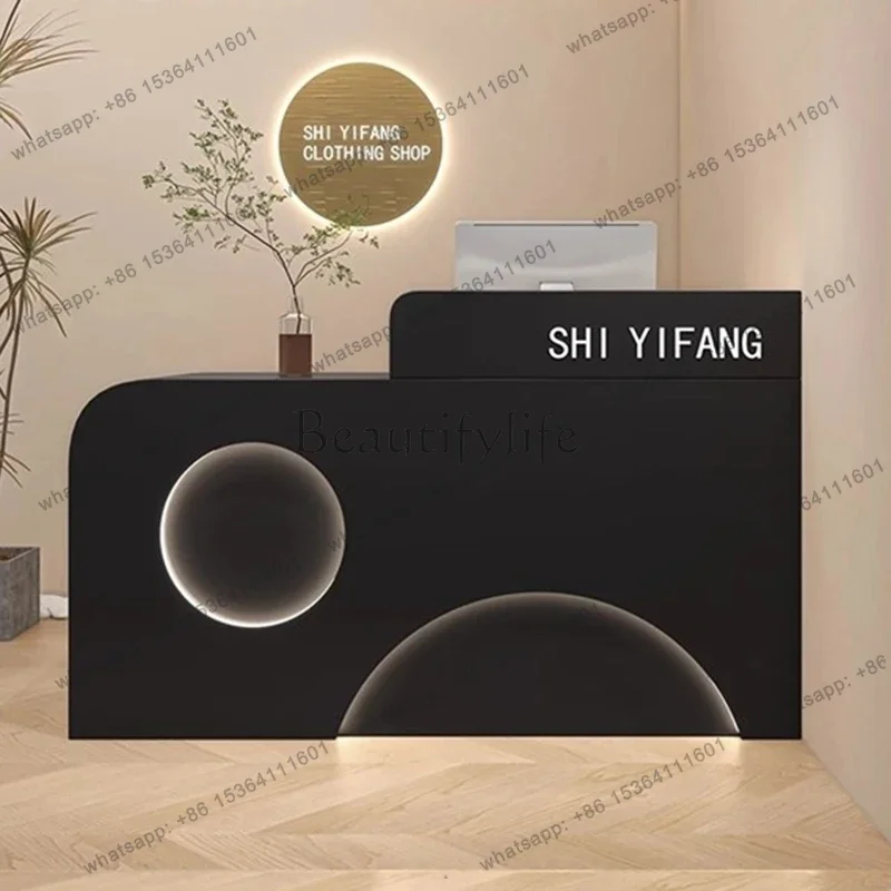 

yj19 Bar Luxury Reception Desks Modern Shop Beauty Hotel Restaurant Executive Reception Desks Organizers Mostrador Lounge Furnit