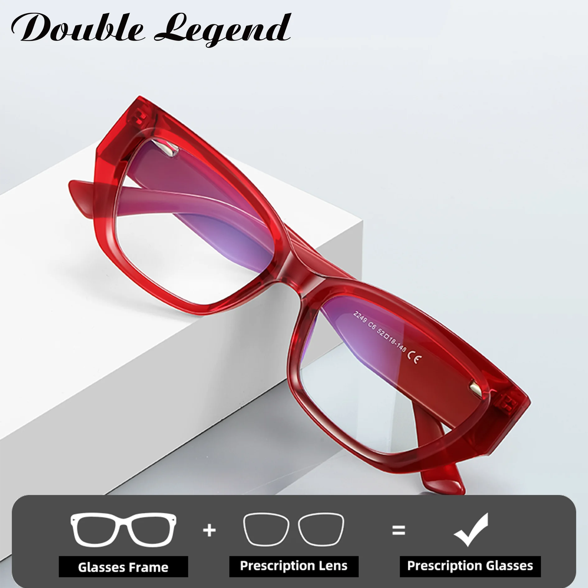 ダブルレジェンド-ミニマリスト-バタフライ-ファッションデザイン-女性用-ブルーライトカット-老眼鏡-近視用メガネ-カスタム処方箋対応