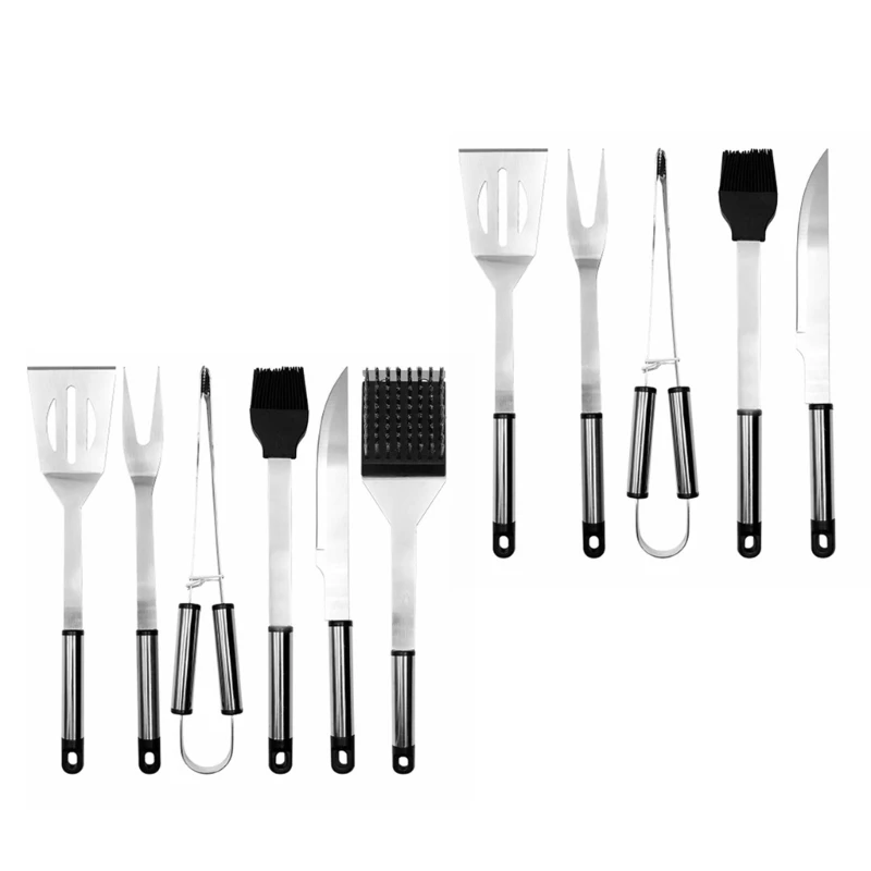 547F Barbecue Accessory Set in Metal for Backyard Cooking, Home Cookout Use, Camping Meals and Meal Service Daily Use