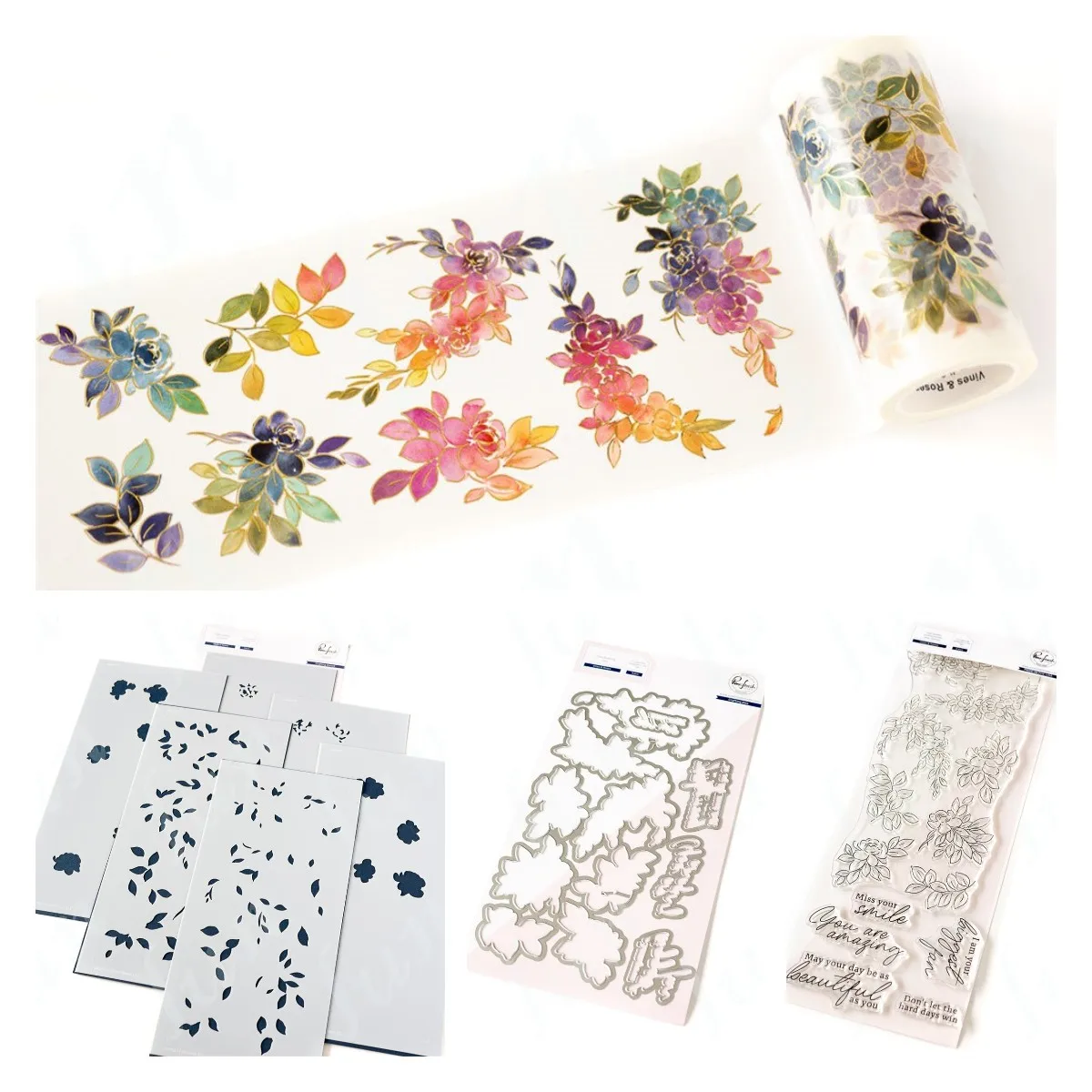 

New Stickers Metal Cutting Dies DIY Embossing Vines & Roses Stamps and Stencils Scrapbooking Photo Album Cuts Crafts Decoration