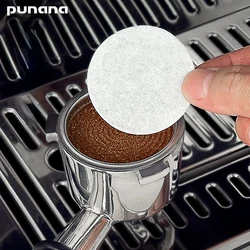 Punana-Filtro de Papel de Café para Cafeteira Espresso, Filtro Crus, Papel Portafilter Puck Screen, 51mm, 58mm, 100 pcs