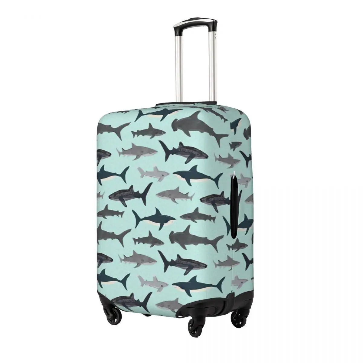 Sharks Print Luggage Protective Dust Covers Elastic Waterproof 18-32inch Suitcase Cover Travel Accessories