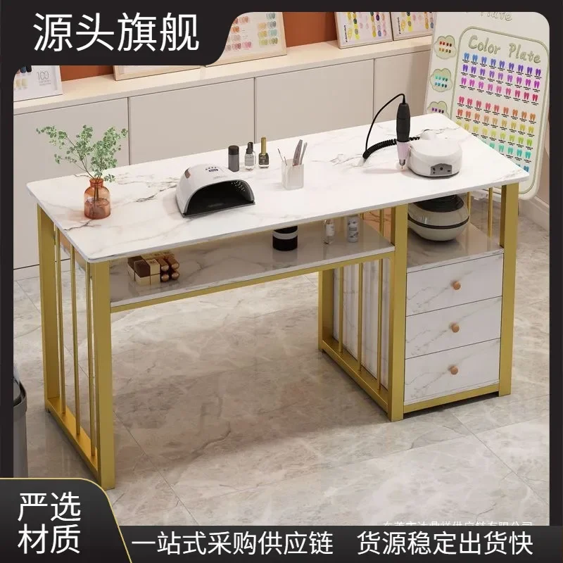 Ins style Internet celebrity nail salon economical nail art table chair set Japanese simple double nail art Taiwanese