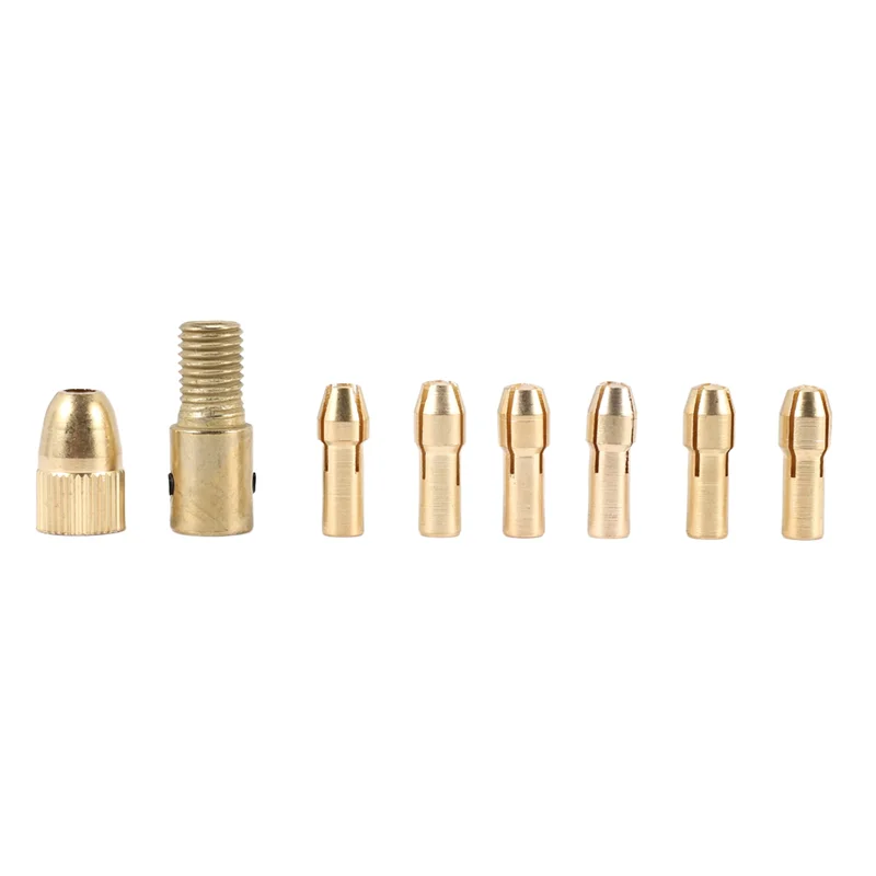 

A93Z 1Pc Dc 12V 500Ma Mirco Motor With 6Pcs 0.5-3.2Mm Drill Collet Electric Pcb Tool Set