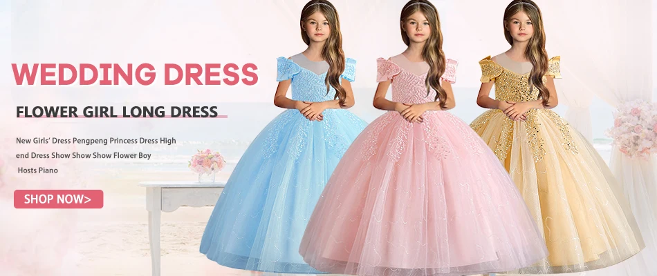 4-12 Jahre Altes Mädchen Elegantes Kleid Transparentes Festliches Geburtstags-Prinzessinnenkleid Langes Karnevals-Abendkleid Sommerkleidung – Detail 1
