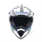 

Unisex Motocross Helmet With Goggle Gloves ABS plastic Helmet L Size Vented Impact Resistance DOT