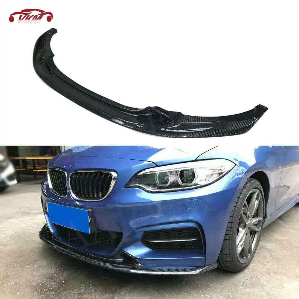 

Carbon Fiber Car Front Bumper Lip Chin Spoiler Apron for BMW 2 Series F22 220i 228i 235i M235i M tech 2014-2017