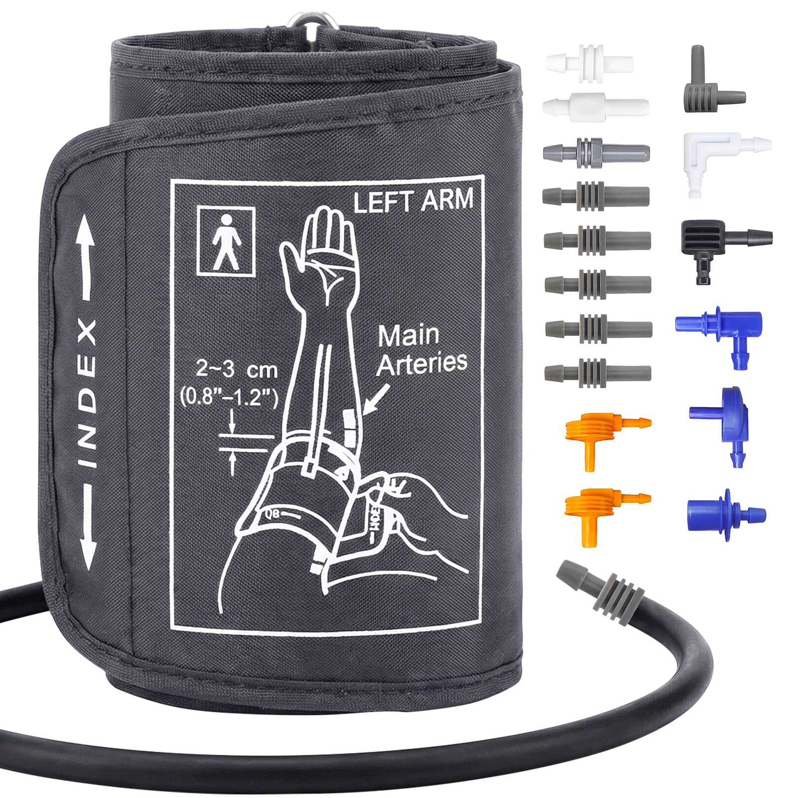 15-24cm / 30-43cm/32-52cm Adult Blood Pressure Cuff for Arm Blood Pressure Monitor Meter Tonometer Sleeves Sphygmomanometer Belt