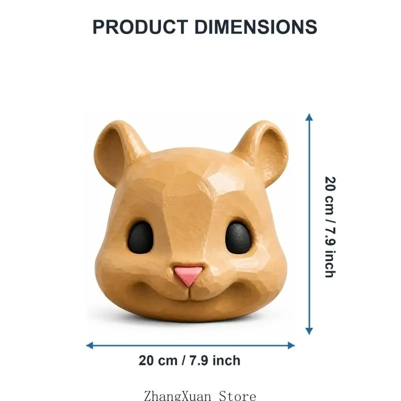 Großer 3D-gedruckter Eichhörnchen-Gesichtsspender, neuartiger hängender Vogelfutterspender, Futterstation für Wildtiere – Detail 6